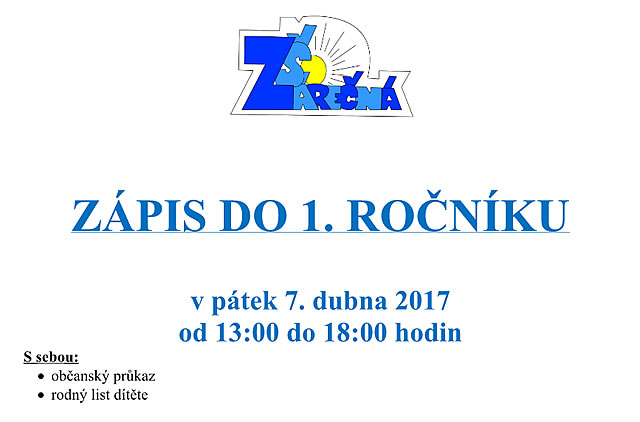 zápis 2017