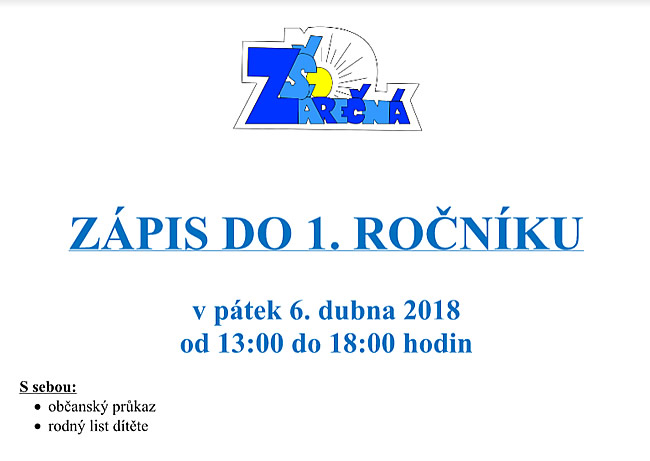 zápis 2018