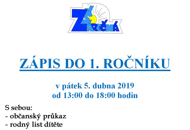 zápis 2019